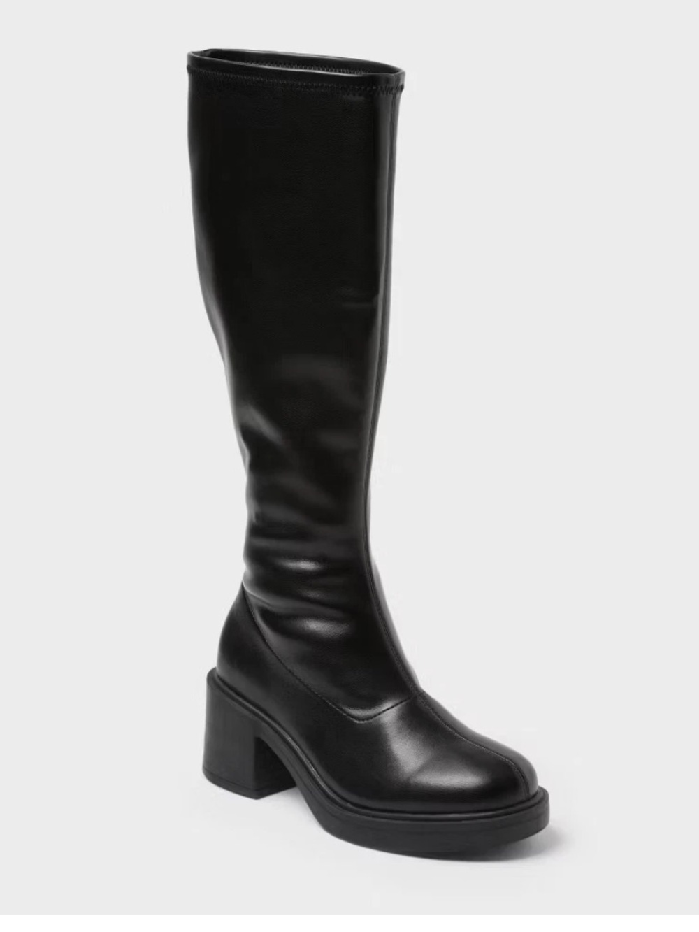 Women Danika Wide Calf Black Tall Stretch Boots – Wild Fable Black